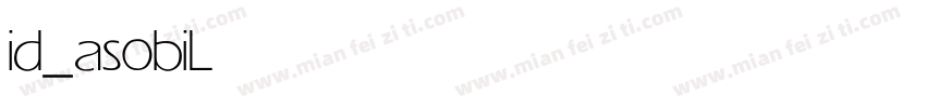 id_asobi Light字体转换